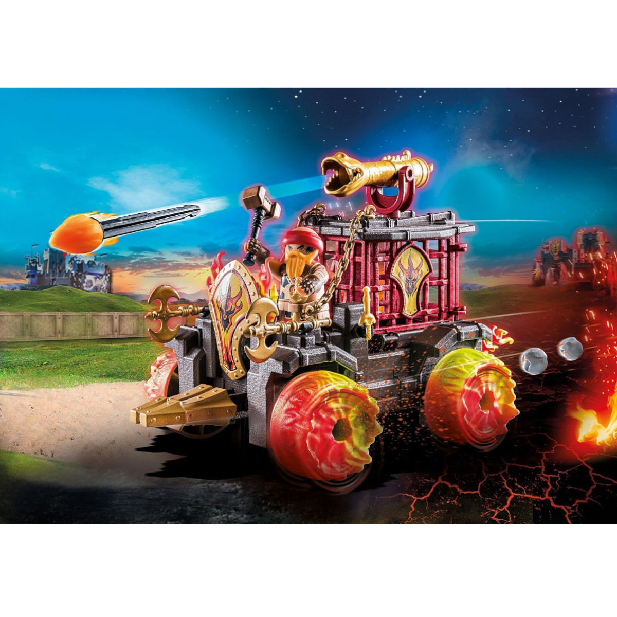 Playmobil 71299 - Novelmore - Burnham Raiders - Feuerkampfwagen Ritter