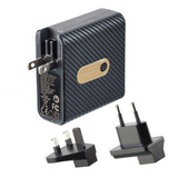 Reiseadapter USB mit Powerbank Steckdose Reisestecker EU, UK, USA