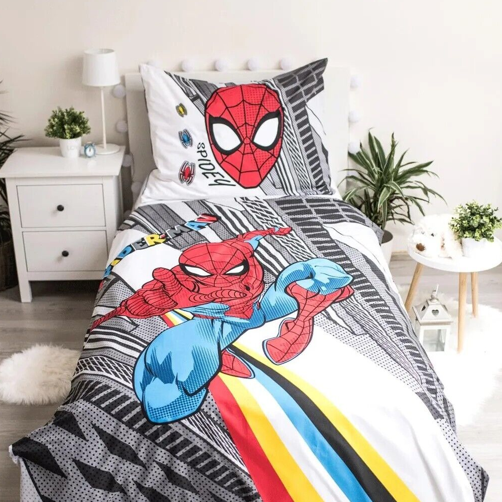 Marvel Spiderman Spider-Man Kinder Wendebettwäsche 135x200cm