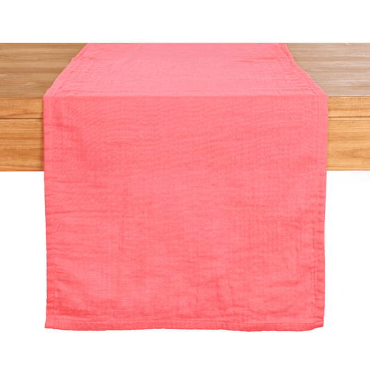 Tischläufer Pink Rosa Musselin 40x150 cm – Deko für Esstisch