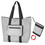 Falttasche Handtasche 25L Grau Strandtasche Einkaufstasche Shopping Bag