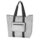 Falttasche Handtasche 25L Grau Strandtasche Einkaufstasche Shopping Bag