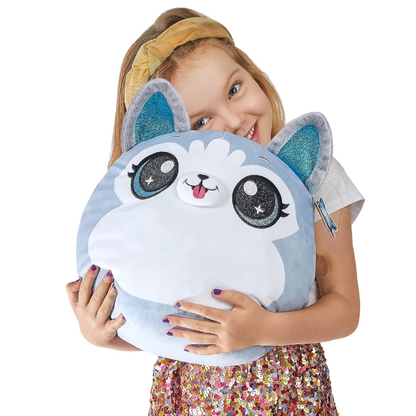 Zuru Coco Surprise Kuscheltier Plüschtier Squishy Kissen 30cm Husky