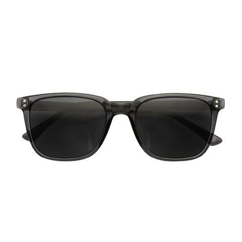 Sonnenbrille mit Brillenbeutel Unisex Anthrazit Eckig LOOKS by Wolfgang Joop