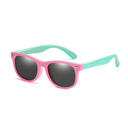 Sonnenbrille Kinder Mädchen Pink 3-6 Jahre Flexibles Gestell Kinder UV400 👓
