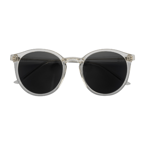 Sonnenbrille mit Brillenbeutel Unisex Transparent Oval LOOKS by Wolfgang Joop