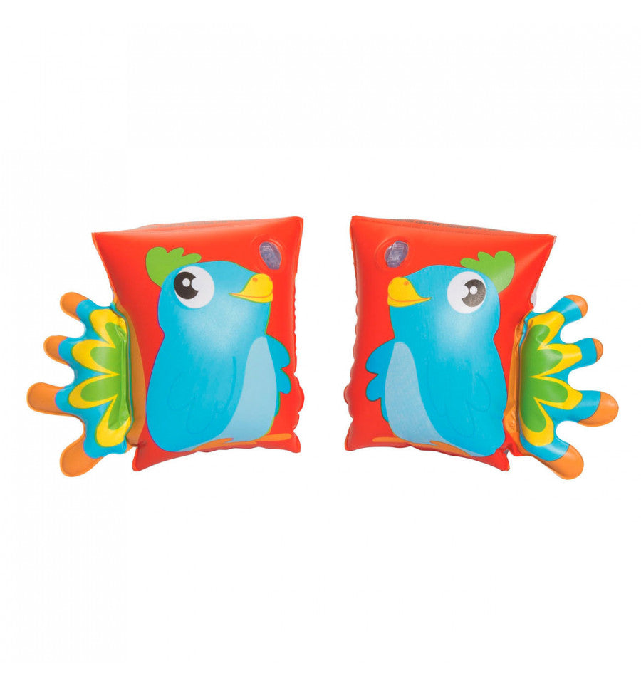 Bestway Schwimmflügel Schwimmhilfe Papagei für Kinder 3-6 Jahre Badespaß