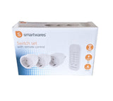 4-teilig Funksteckdosen Set 2300 Watt Fernbedienung 30m Reichweite Smartwares®