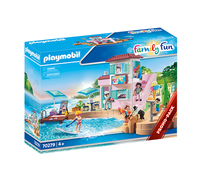 Playmobil 70279 - Family Fun - Eisdiele am Hafen Eiscafe [Limited Edition]