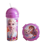 Eiskönigin Elsa Anna Olaf Trinkflasche 410 ml mit Keksdose Trinkhalm Disney