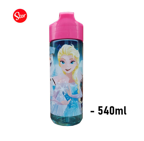 Eiskönigin Elsa Anna Olaf Trinkflasche 540 ml Ein-/Ausklappbar Trinkhalm Disney