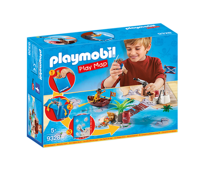 Playmobil 9328 - Play Map Piraten - Geschenk Set für Piraten Abenteuer