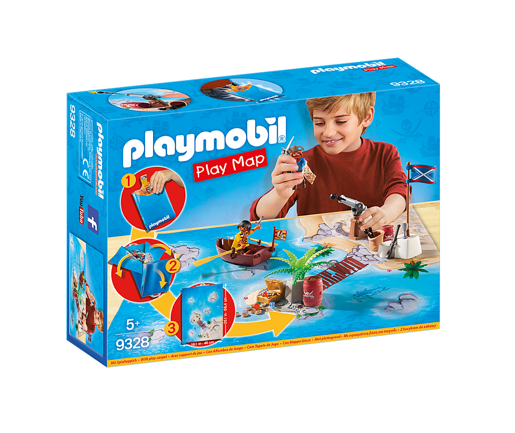 Playmobil 9328 - Play Map Piraten - Geschenk Set für Piraten Abenteuer - LeakBuy