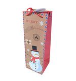 Weihnachts Flaschentasche Wein Geschenktüte Tragetasche Geschenkverpackung