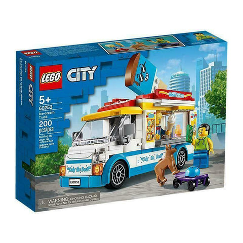 LEGO® City 60253 Eiswagen City Spielzeug mit Skater- und Hundefigur