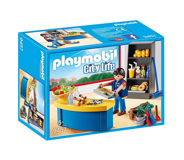Playmobil 9457 - City Life - Hausmeister mit Kiosk - Schule Kindergarten Zubehör