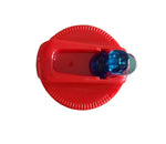 Super Mario Trinkflasche Blau Nintendo 540 ml Ein-/Ausklappbar Trinkhalm