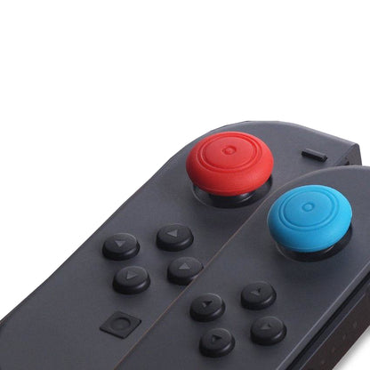 Joy Con Thumb-Stick Silikon Kappen für Nintendo Switch Schlicht Blau/Rot