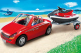 Playmobil 5133 - Roadster mit Jetski - Cabrio Rot Strand Urlaub