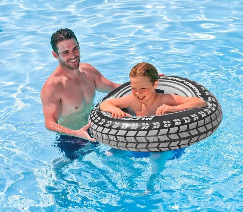 Intex Schwimmring Reifen Autoreifen ab 9+ Schwimmreifen Kinder Wasserspielring