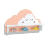 Kinder Garderobenleiste 3 Haken Wolke Holz Orange Ablagefläche LIVARNO LIVING®