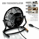 Mini USB Tischventilator Schreibtisch Lüfter Kühler für PC Notebook | NEU 💨💦