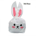15 Stk. Verpackungstüten Kunststoff Ostern Hasen Gesicht Süßigkeiten, Kekse 🐰