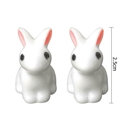 5 Stk. Mini Osterhasen 2,5 cm weiß Tischdeko Osterdeko Ostern Streu Deko 🐰🐣 - LeakBuy