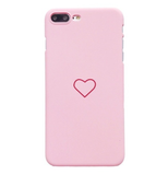 Schutzhülle für iPhone 8 Plus | Süßem Herz ❤️ | Farbe: Rosa | Trend 2019 📱