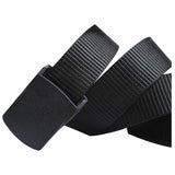 Stoffgürtel für Damen/Herren 110cm | Canvas Belt Jeans Gürtel in Schwarz 👖
