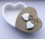 Holzbox Herz Liebe 12cm Valentinstag Muttertag Geschenk Schmuck Aufbewahrung ❤️
