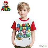 Super Mario T-Shirt Kinder Shirt Junge Oberteil Kurzarm | Ab 2-10 Jahre 👕🎮🎯