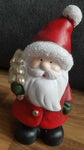 Deko Figur Weihnachtsmann aus Keramik 16cm Rot Weihnachtsdeko Fenster 🎅🏽🎄