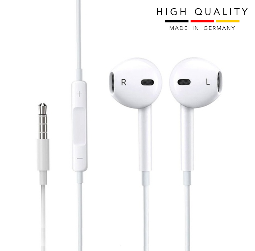 Kopfhörer Earpods Headset mit Kabel 3.5 mm für iPhone, Samsung und Co. 🎧🔊