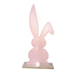 Osterhase Figur 41cm Rosa Filz Tischdeko Osterdeko Dekofigur Melinera®