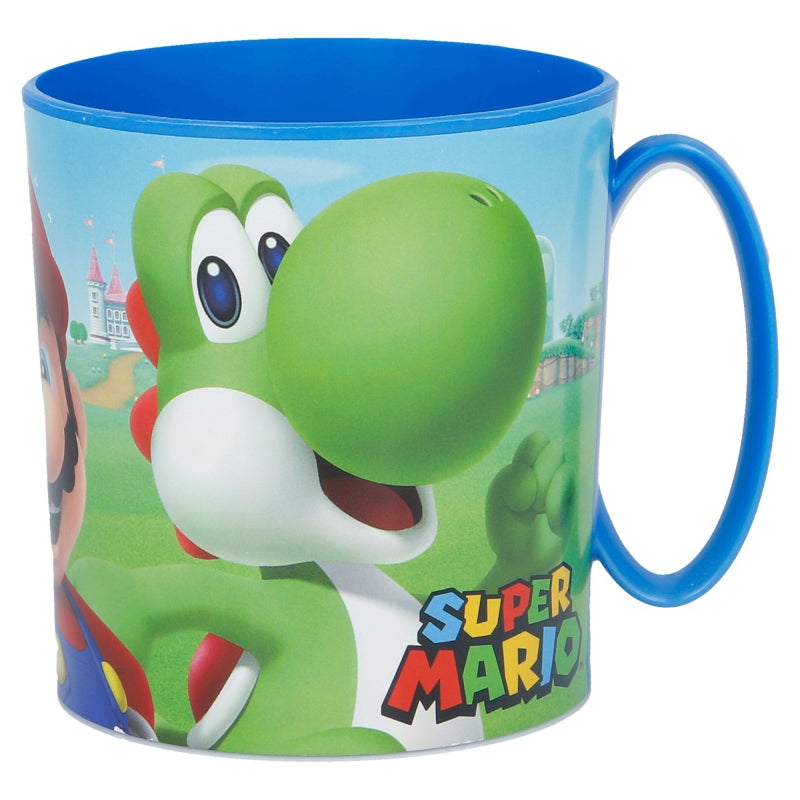 Super Mario Tasse Becher aus Plastik für Kleinkinder 350ml Bruchsicher Nintendo
