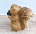 Deko Figur Eichhörnchen aus Keramik 16cm Herbstdeko Dekofiguren Melinera