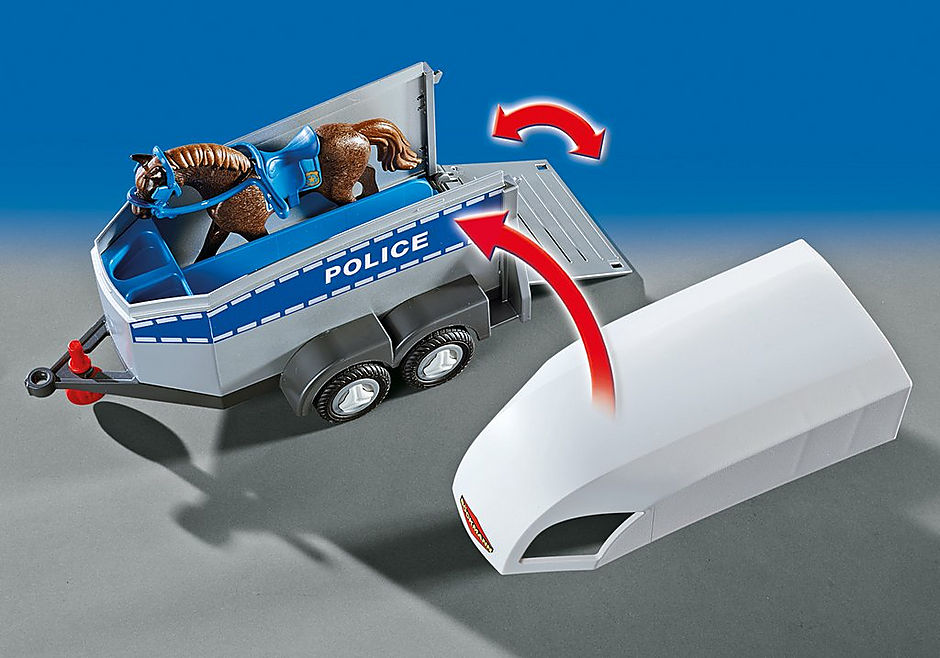 Playmobil 6922 - City Action - Polizeipferd mit Anhänger