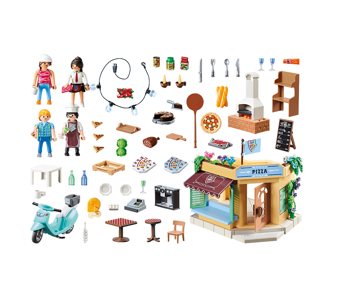 Playmobil 70336 - City Life - Pizzeria mit Gartenrestaurant [Limited Edition] - LeakBuy