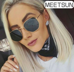 Sonnenbrille Brillen für Damen | Polarisiert Gold-Schwarz von Meetsun 👓☀️