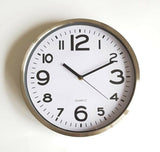 Wanduhr in Silber hochwertige Edelstahl Uhr Ø 29cm Dekorative edele Design ⏰