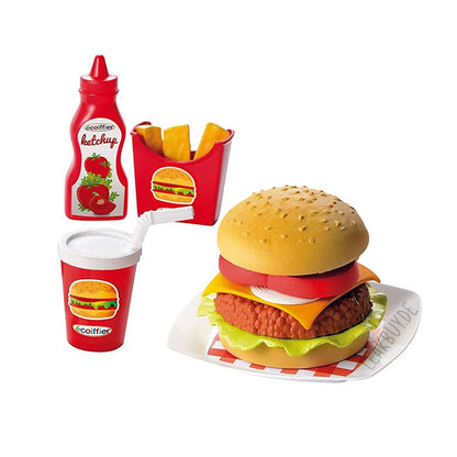 32-teilig Fast Food-Set Spielküche Kinderküche Hamburger Pommes Spielzeug