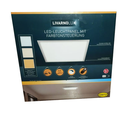 LED Panel Deckenpanel Einbauleuchte Quadrat 45x45 Fernbedienung LIVARNO LUX®