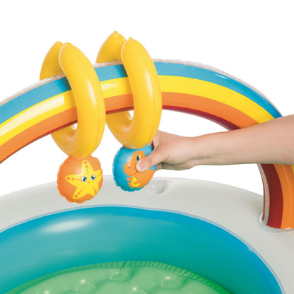 Bestway Babypool Planschbecken Kleinkinder ab 4 Monate Regenbogen Babyspielzeug