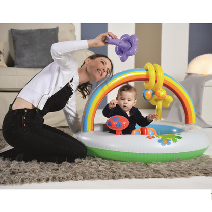 Bestway Babypool Planschbecken Kleinkinder ab 4 Monate Regenbogen Babyspielzeug