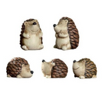 Deko Figur Igel Braun 4,8 bis 7,5cm Keramik Herbstdeko Tischdeko