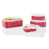 4-tlg Frischhaltedosen-Set Keksdose Weihnachten Behälter Dose Lunchbox Ernesto