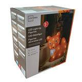 LED Deko Figur XL 25cm Acryl Fuchs Herbstdeko Timer Batteriebetrieb Livarno Home