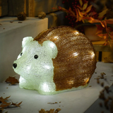 LED Deko Figur 15cm Acryl Igel Herbstdeko Timer Batteriebetrieb Livarno Home