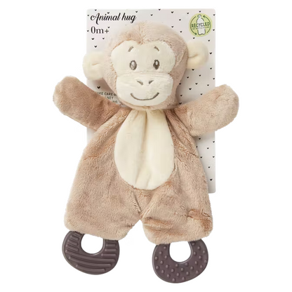 Babyspielzeug Kuscheltier Stofftier Affe Schmusetuch Beißring Kinsterfolie